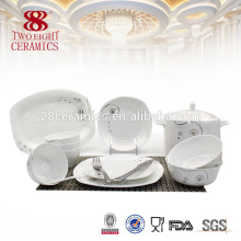 Chaozhou latest dinner set with popular design 72 pcs bone china dinner set